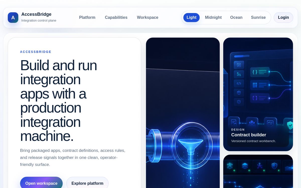 AccessBridge homepage preview